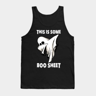 This Is Some Boo Sheet Ghost Cute Boo Ghost Halloween Spooky Tank Top